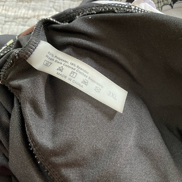 SHEIN floral RUFFLE SLEEVE ONE PIECE SWIMSUIT- 3X - Picture 4 of 4